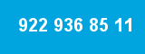 922 936 85 11 922 936 85 11